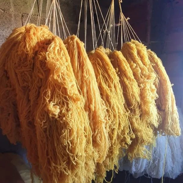 La teinture de la laine